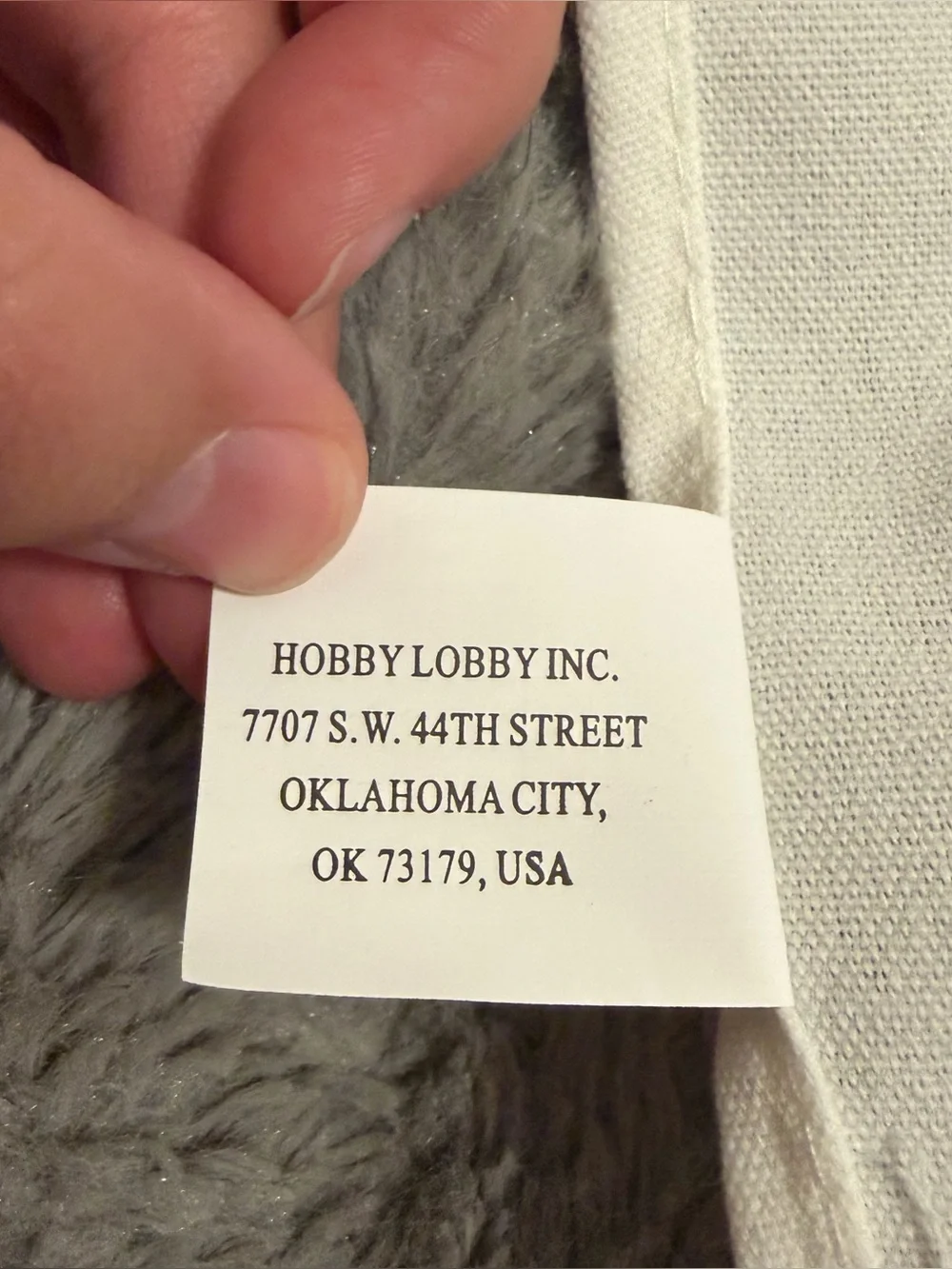 Hobby Lobby White Stitch Kitchen Tea Towel